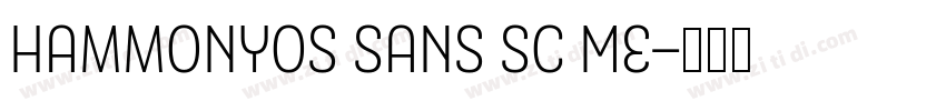 HammonyOS Sans Sc Me字体转换